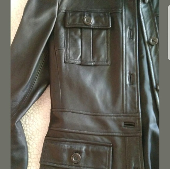 Luciano Barbera authentic, black leather jacket - Picture 8 of 8